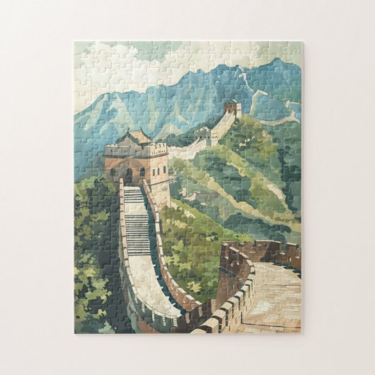 Grote muur van China Legpuzzel (Verticaal)