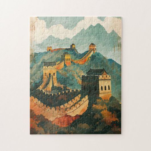 Grote muur van China Legpuzzel (Verticaal)
