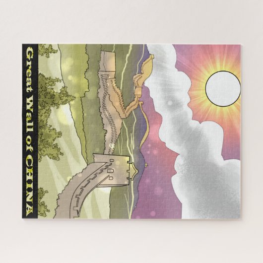 Grote muur van China Legpuzzel (Horizontaal)