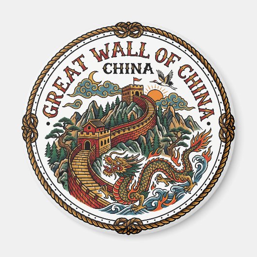 Grote Muur van China Magneet (Voorkant)