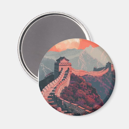 Grote muur van China Magneet (Voorkant / Achterkant)
