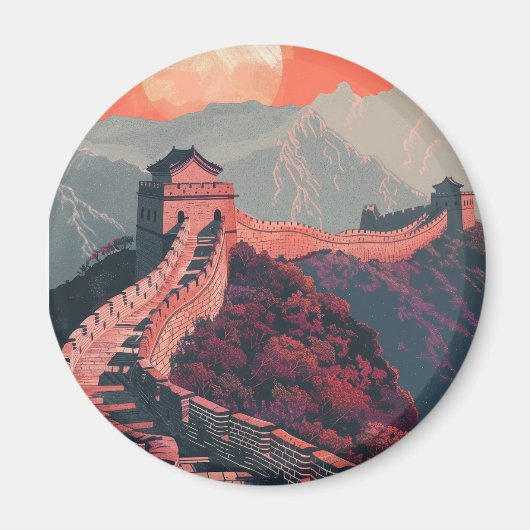 Grote muur van China Magneet (Voorkant)