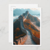 Grote muur van China mooie toeristische plaats Briefkaart (Voorkant / Achterkant)