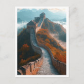Grote muur van China mooie toeristische plaats Briefkaart (Voorkant)