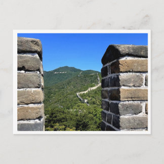 Grote Muur van China omlijst door oude kanten Briefkaart