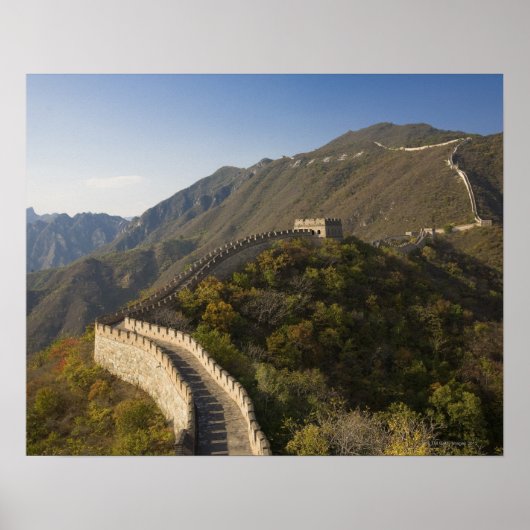 Grote muur van China op Mutianyu 2 Poster (Voorkant)