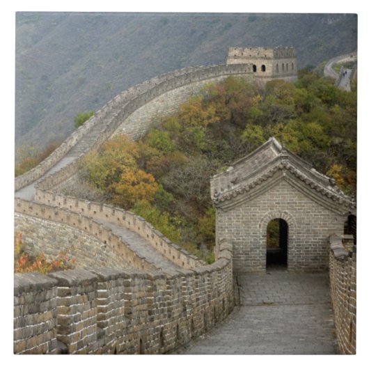 Grote muur van China op Mutianyu Tegeltje (Voorkant)