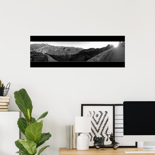 Grote muur van China Panorama Poster (Thuiskantoor)