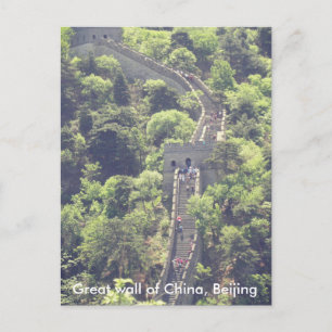 Grote muur van China Peking-briefkaart trappen bom Briefkaart
