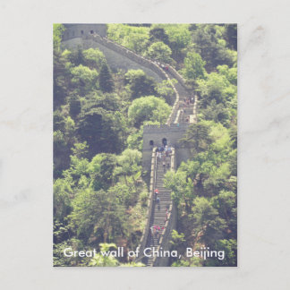 Grote muur van China Peking-briefkaart trappen bom Briefkaart