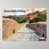 Grote muur van China Poster (Voorkant)