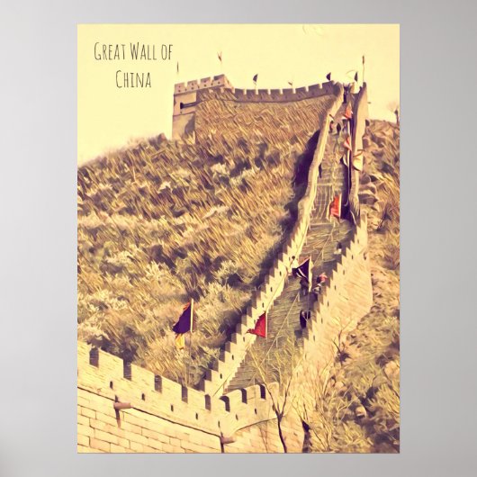 Grote muur van China Poster (Voorkant)