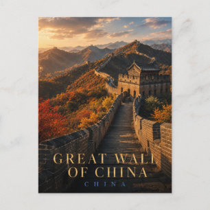 Grote Muur van China REALMS Briefkaart