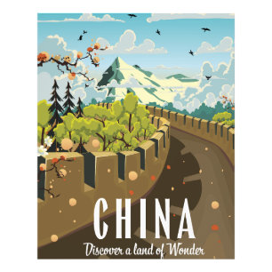 Grote muur van China reis poster