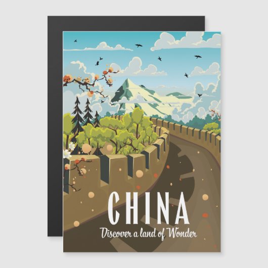 Grote muur van China reis poster (Voorkant / Achterkant)