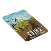 Grote muur van China reis poster Magneet (Rechterzijde)