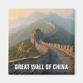 Grote Muur van China Reizen Magneet (Voorkant)