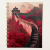 Grote Muur van China Rode Herfst Planner – Histori (Voorkant)