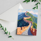 Grote Muur van China Schilderij Briefkaart