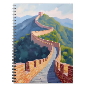 Grote Muur van China Schildering Waterverf Notitieboek