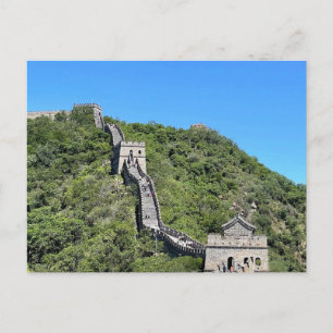 Grote Muur van China Slingerend over Berg Ansichtk Briefkaart