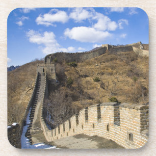 Grote Muur van China Stad Harde Plastic Onderzette Bier Onderzetter