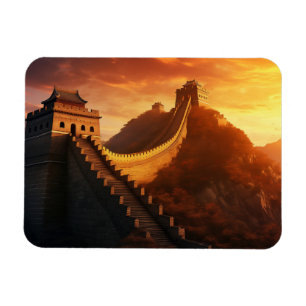 Grote Muur van China Sunset Magnet – Majestueus Az Magneet