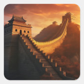 Grote Muur van China Sunset Sticker – Majestic Asi (Voorkant)