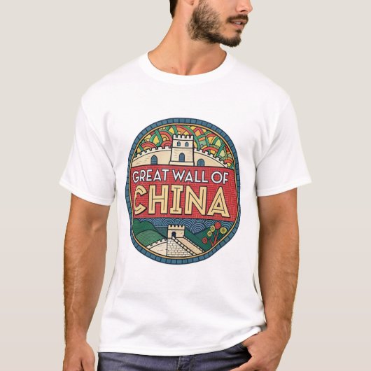 GROTE MUUR VAN CHINA T-SHIRT (Voorkant)