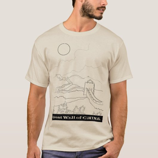 Grote Muur van China T-Shirt (Voorkant)