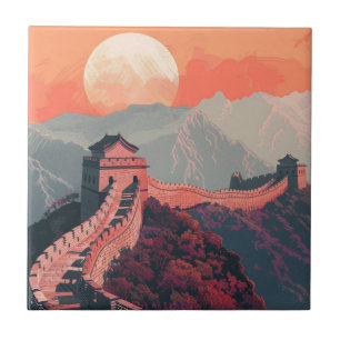 Grote muur van China Tegeltje