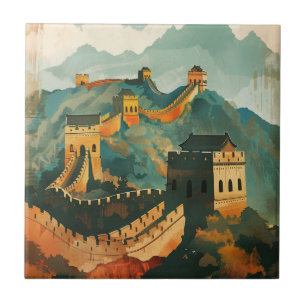 Grote muur van China Tegeltje