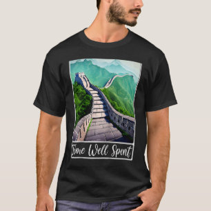 Grote muur van China Tijd goed besteed aan Raglan T-shirt