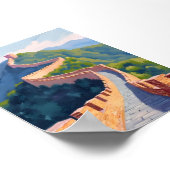 Grote Muur van China Travel Painting Poster (Hoek)