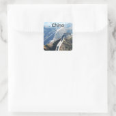 Grote muur van China Vierkante Sticker (Tas)