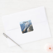 Grote muur van China Vierkante Sticker (Envelop)