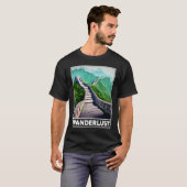 Grote muur van China Wanderlust T-shirt (Voorkant volledig)