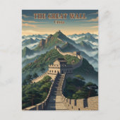 grote muur van China wikkeling Briefkaart (Voorkant)