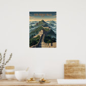 grote muur van China wikkeling Poster (Keuken)