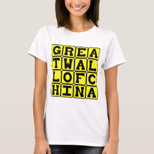 Grote Muur van China, Wonder van de Wereld T-shirt
