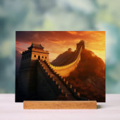 Grote Muur van China Zonsondergang Acryl Teken – M Bord (Neutraal)