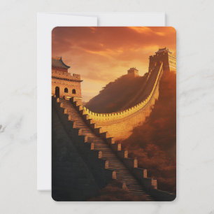 Grote Muur van China Zonsondergang - Majestic