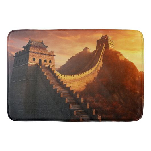 Grote Muur van China Zonsondergang - Majestic Badmat (Voorkant)