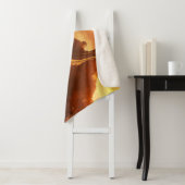 Grote Muur van China Zonsondergang - Majestic Sherpa Deken (In situ)