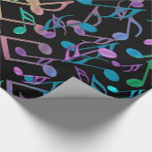 Grote Muzieknoten 4 Verpakkingspapier Cadeaupapier (Hoek)