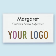 Grote Naam Badge Magnet Custom Logo Medewerker Per