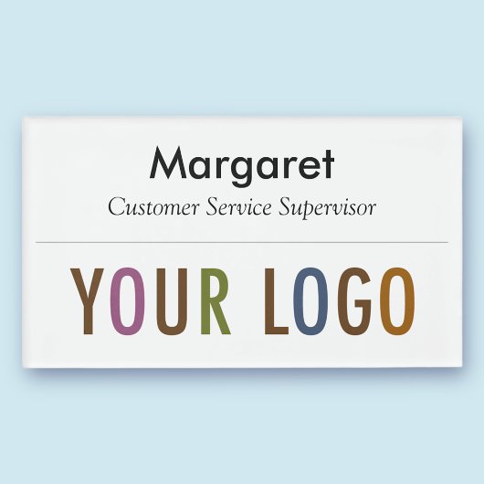 Grote Naam Badge Magnet Custom Logo Medewerker Per