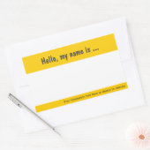 Grote naamtag / Badge-sticker voor bedrijfsvoorval Rechthoekige Sticker (Envelop)