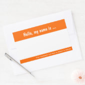 Grote naamtag / Badge-sticker voor bedrijfsvoorval Rechthoekige Sticker (Envelop)