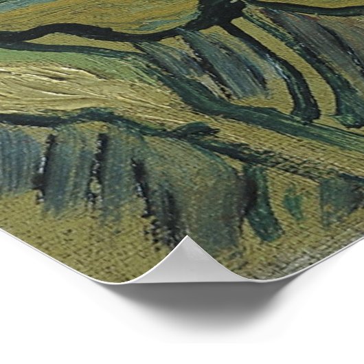Grote nachtpauwogen door Vincent van Gogh Poster (Hoek)